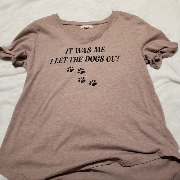 Maurices Tops - Grey/Purple Tee